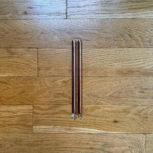 Tea and Milk bubble tea reusable straws w/ brush cleaners (set of 2)